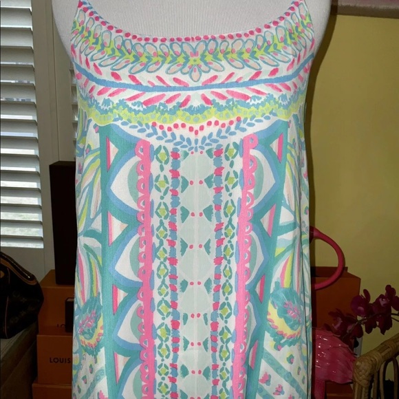 Lilly Pulitzer NWT Winni Chiffon Maxi Dress Maraca My World Size XXS,S - Picture 7 of 14